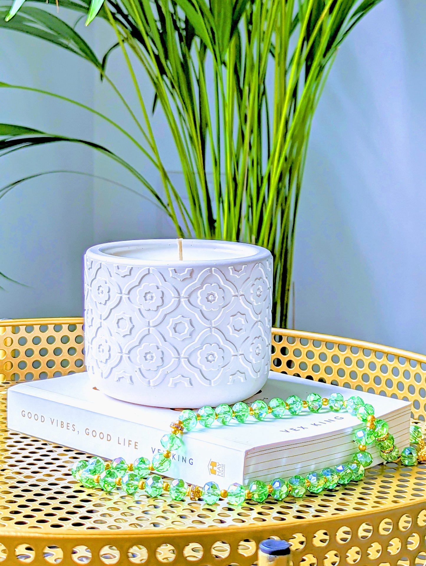 Jesmonite Luxury Scented Candle