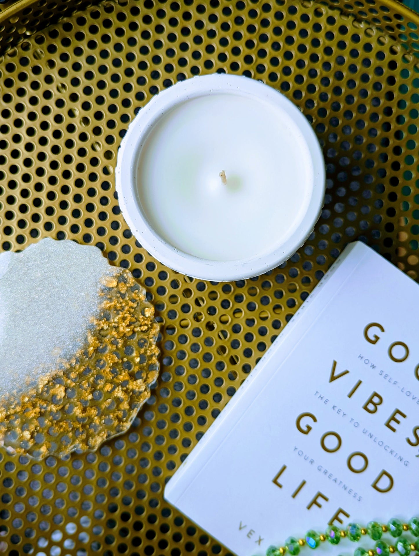 Jesmonite Luxury Scented Candle