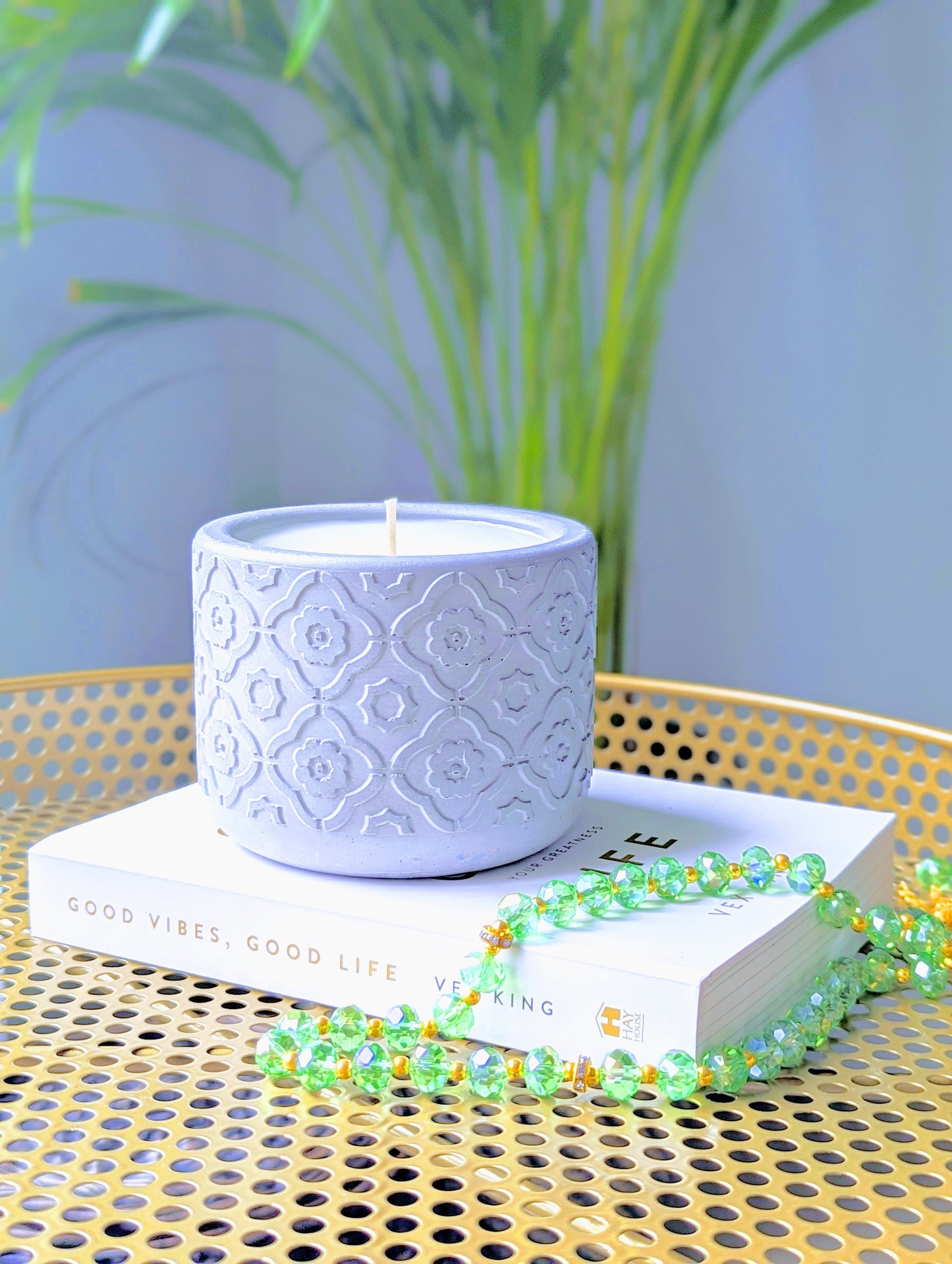 Jesmonite Luxury Scented Candle