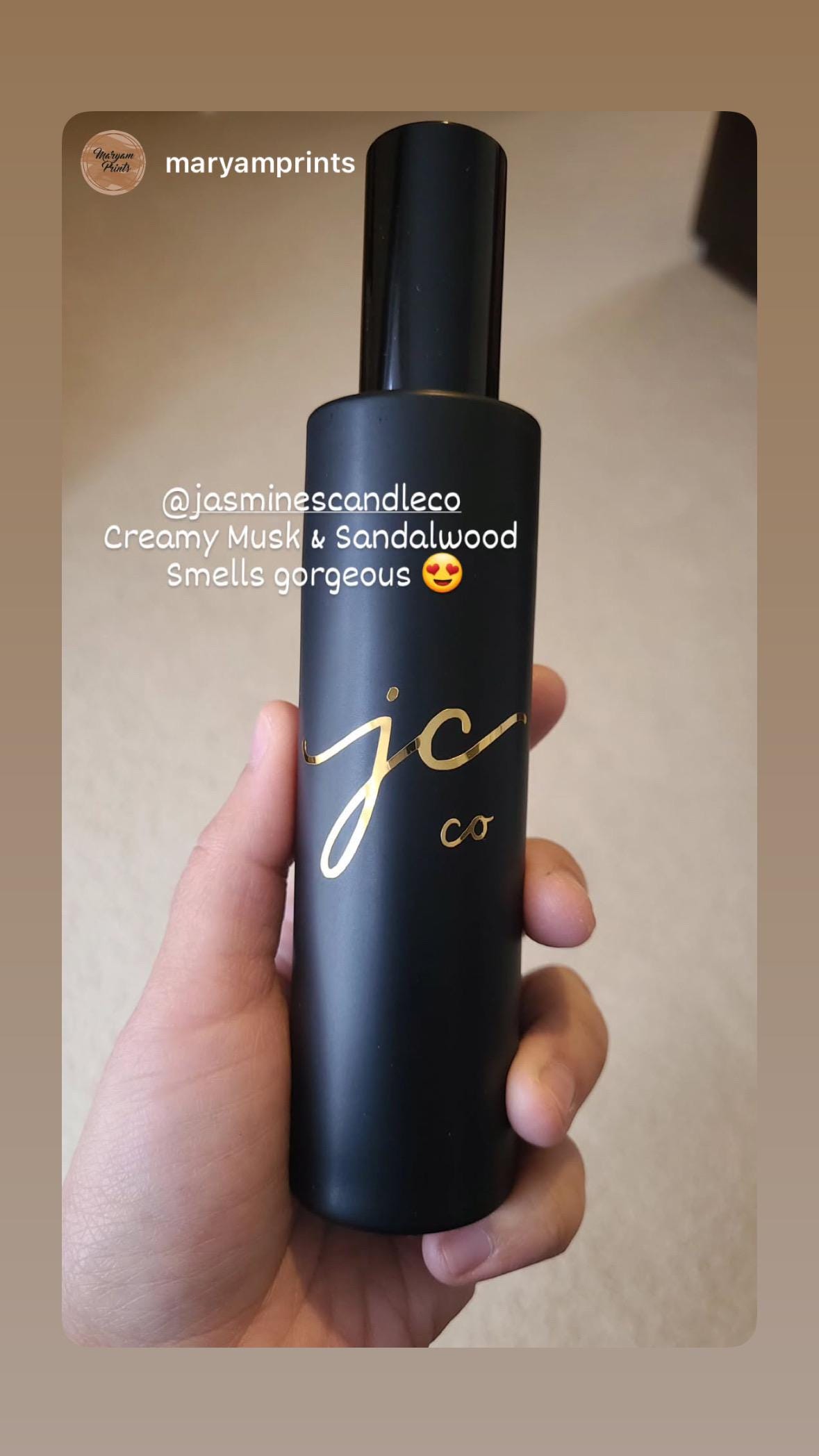 Matte Black, Luxury Scented Vegan & Non Toxic Room Spray