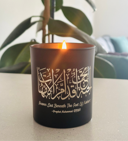Matte Black & Foil Luxury Scented Candle